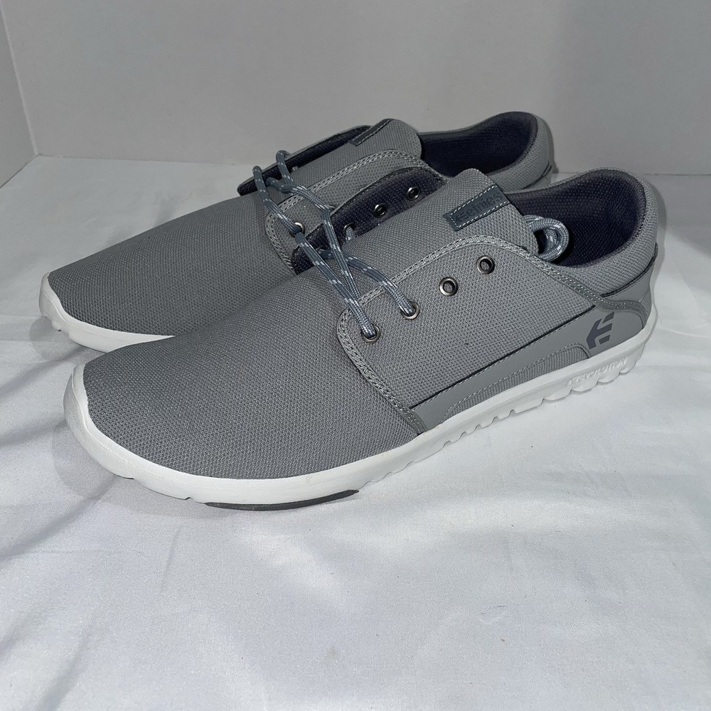Etnies Mens Scout Grey Mesh Lightweight Sneakers Size 14 4101000419-062